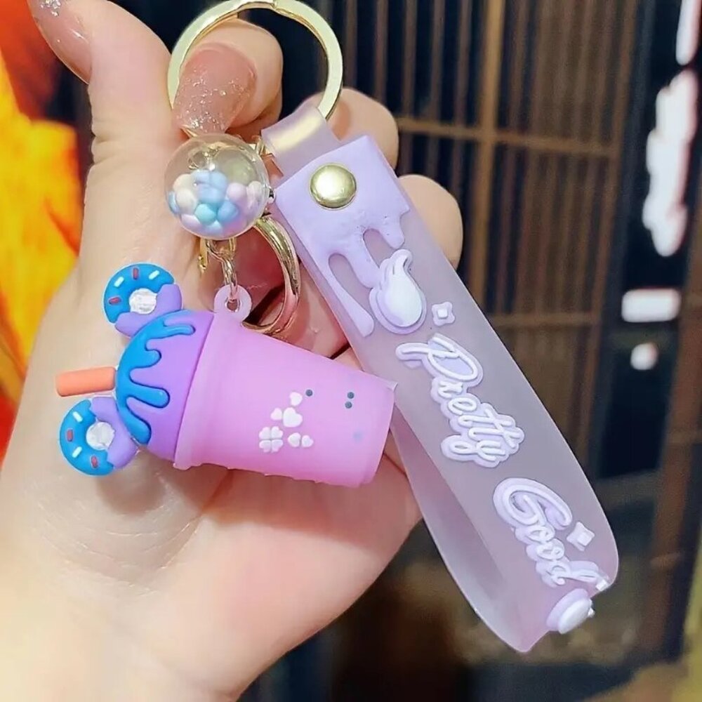 NWT Keychain Bag Charm Frap Disney Ears Purple